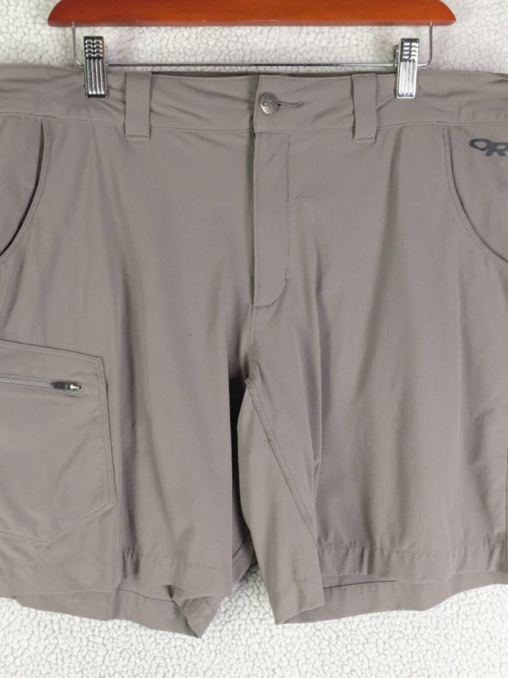 Outdoor Research Shorts Mens 36 Gray Athletic Stretch Zip Pocket Hiking OR